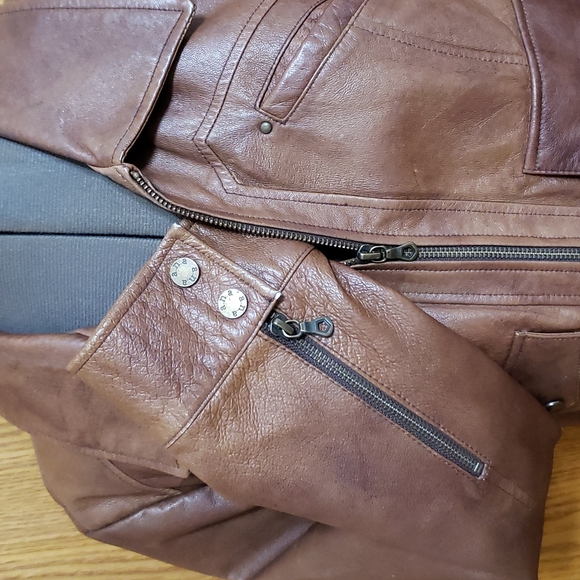a.n.a Genuine Leather Jacket, Ladies Large - Picture 5 of 16